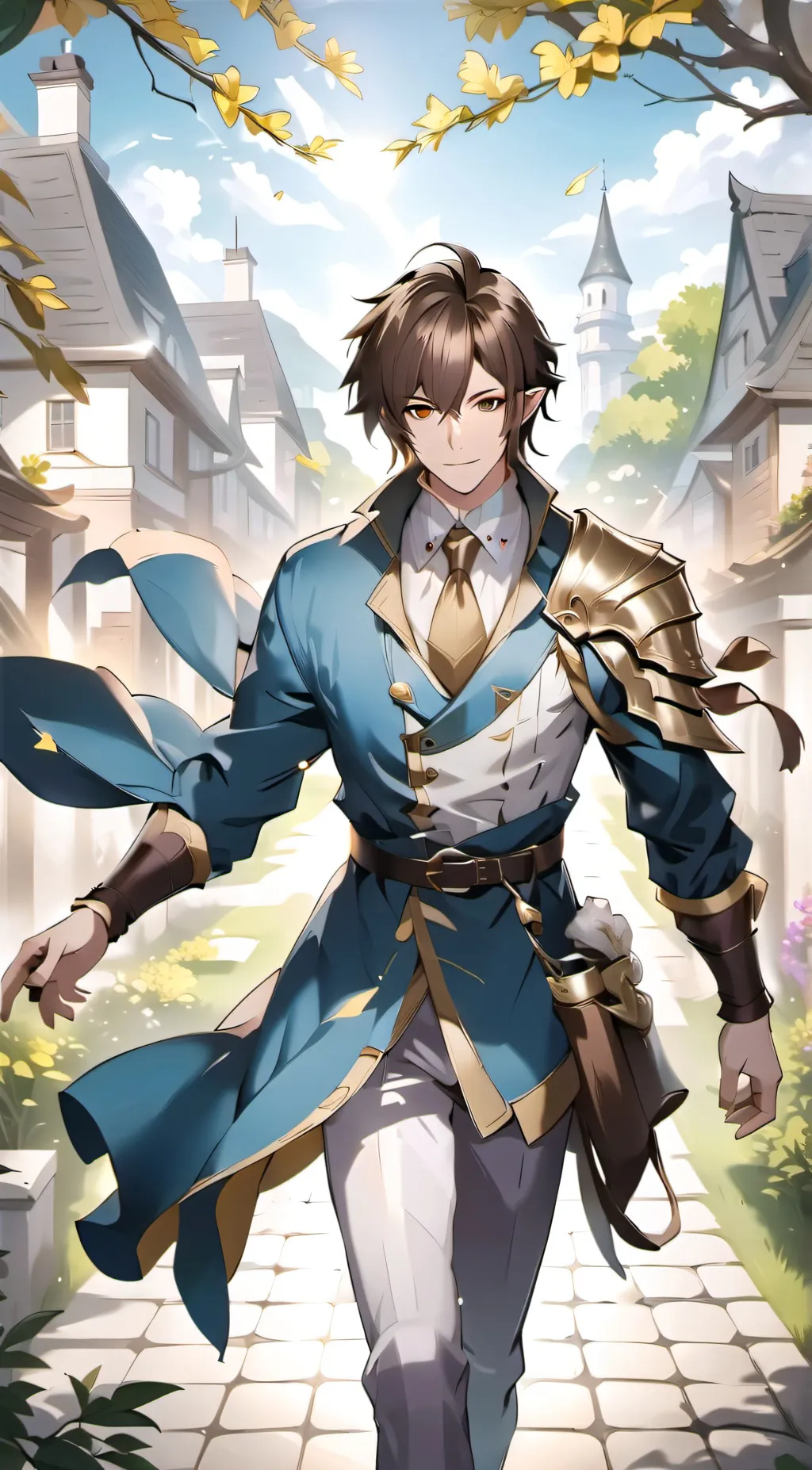 ai character: Wolf God. background