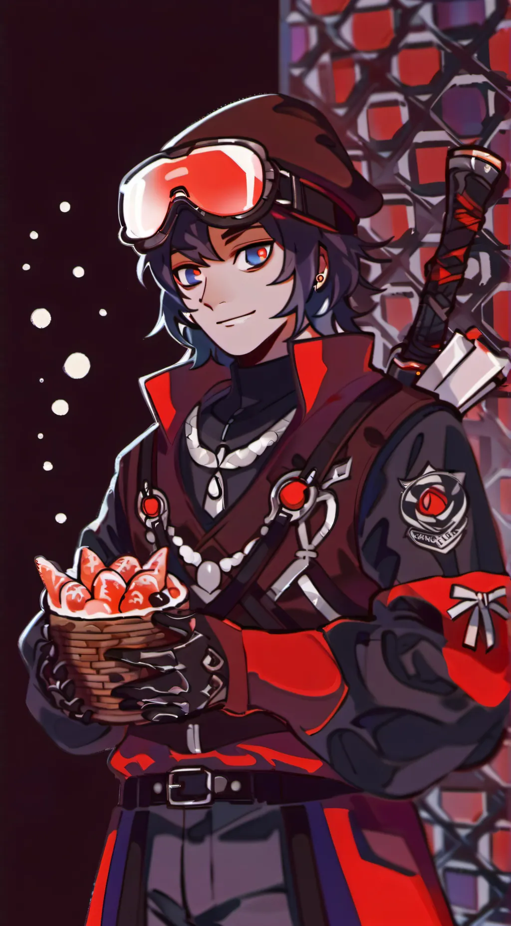 ai character: Bloodmoon X typer background