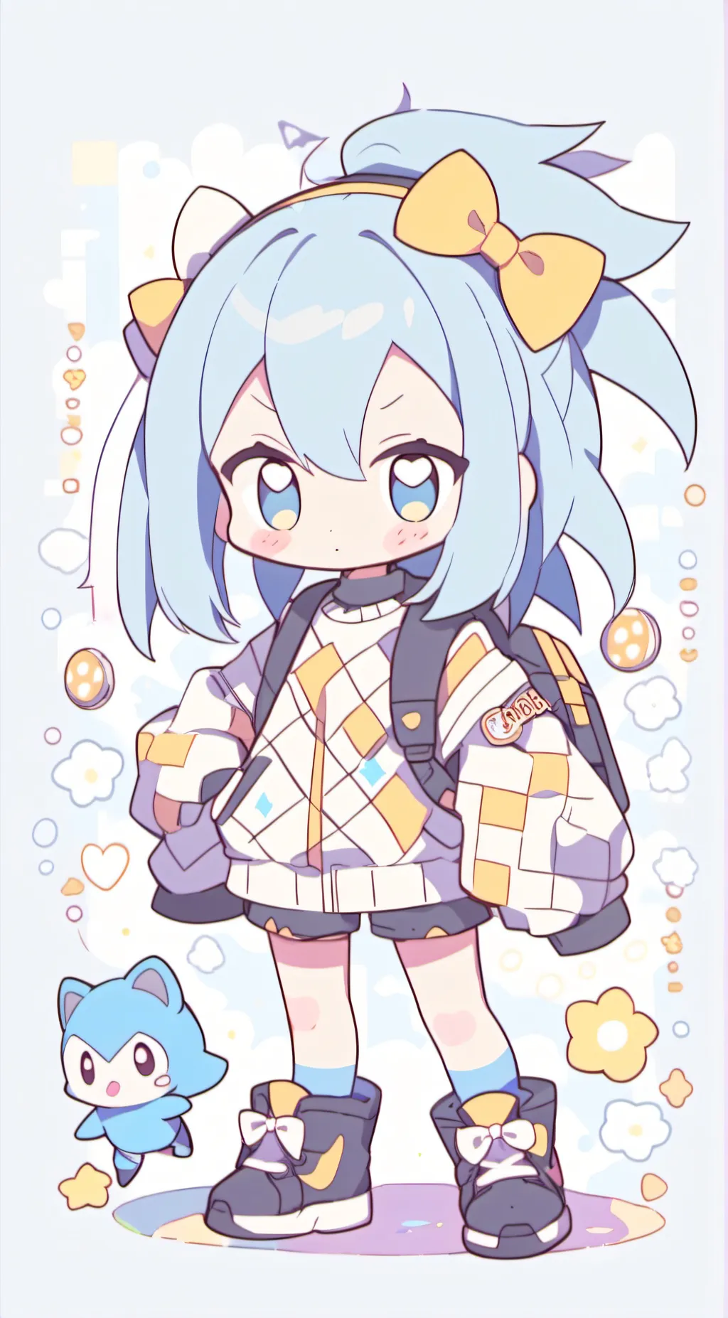 ai character: Sonica background