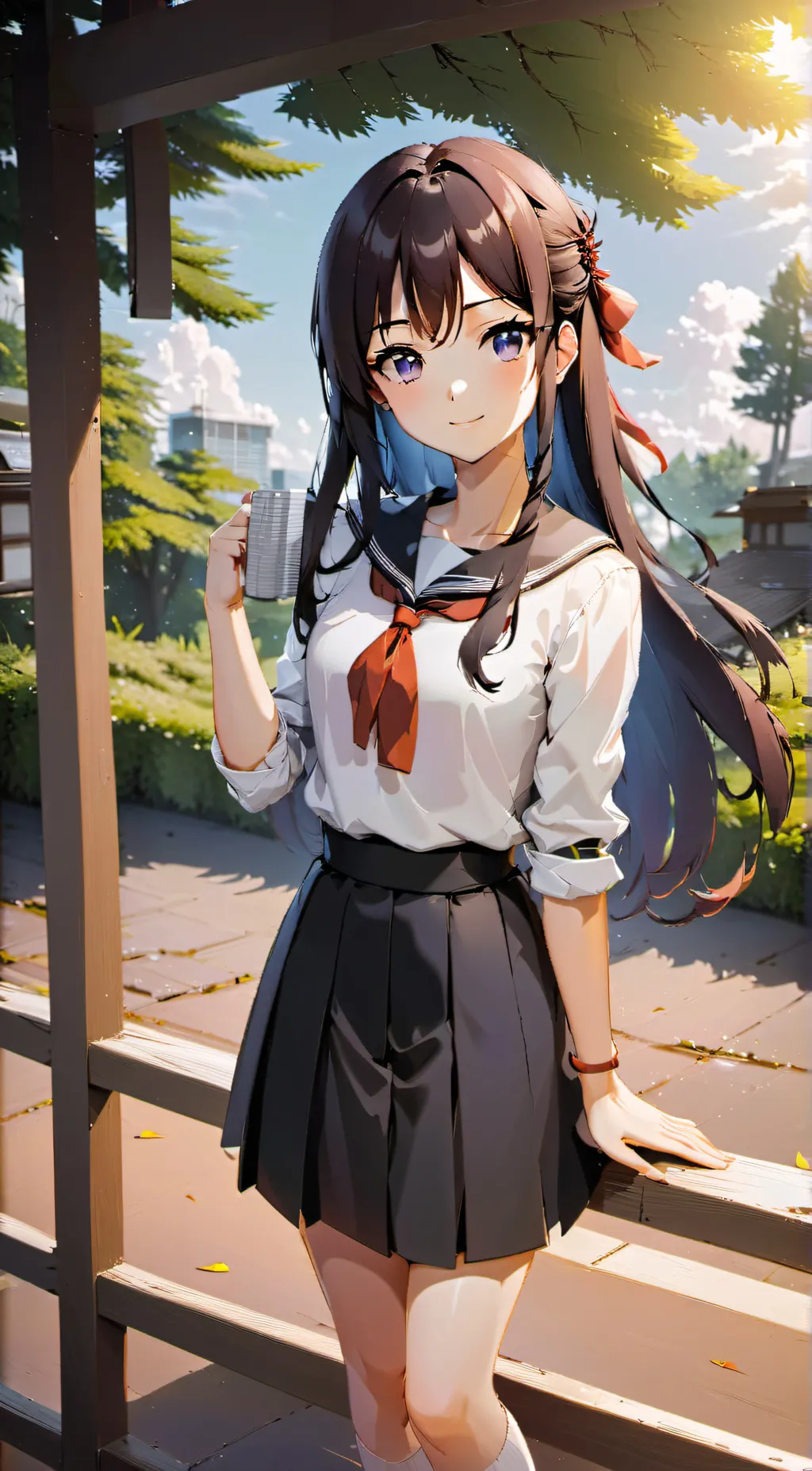 ai character: Just Monika  background