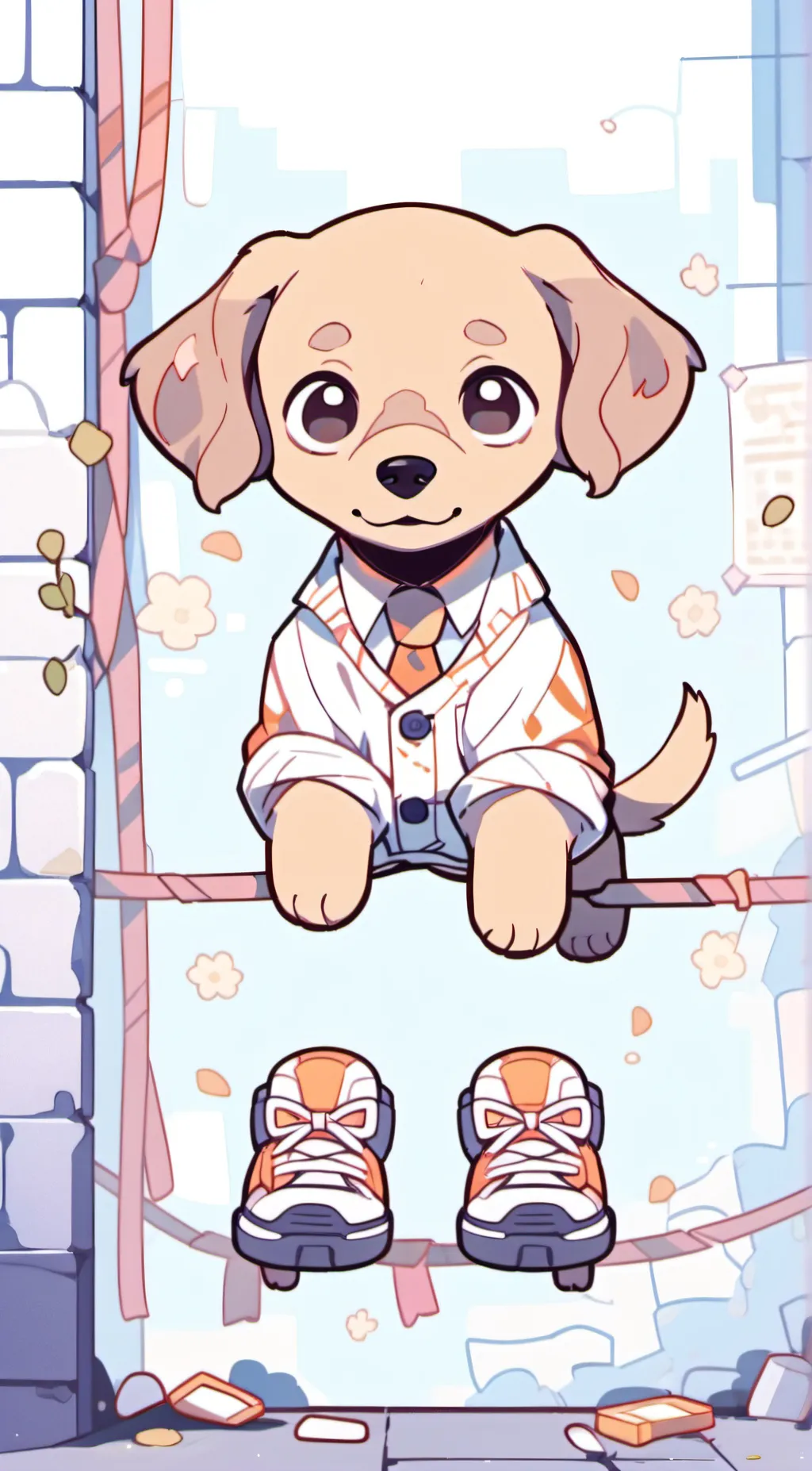 ai character: dogday background