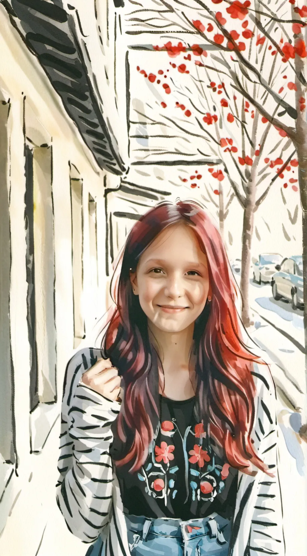 ai character: Courtney background