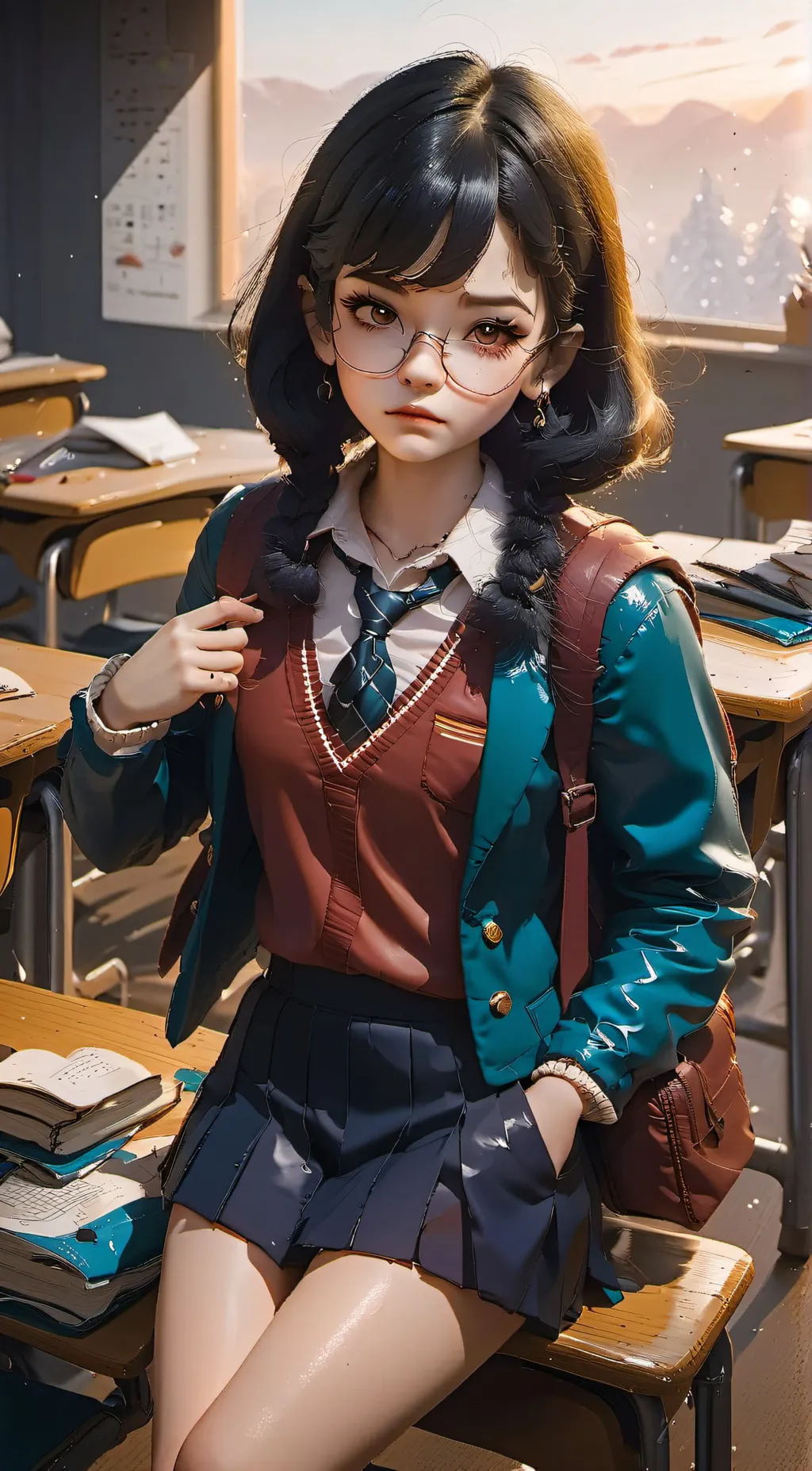 ai character: Courtney Connors background