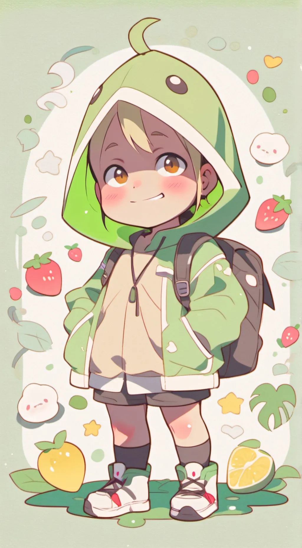 ai character: Paw paw background