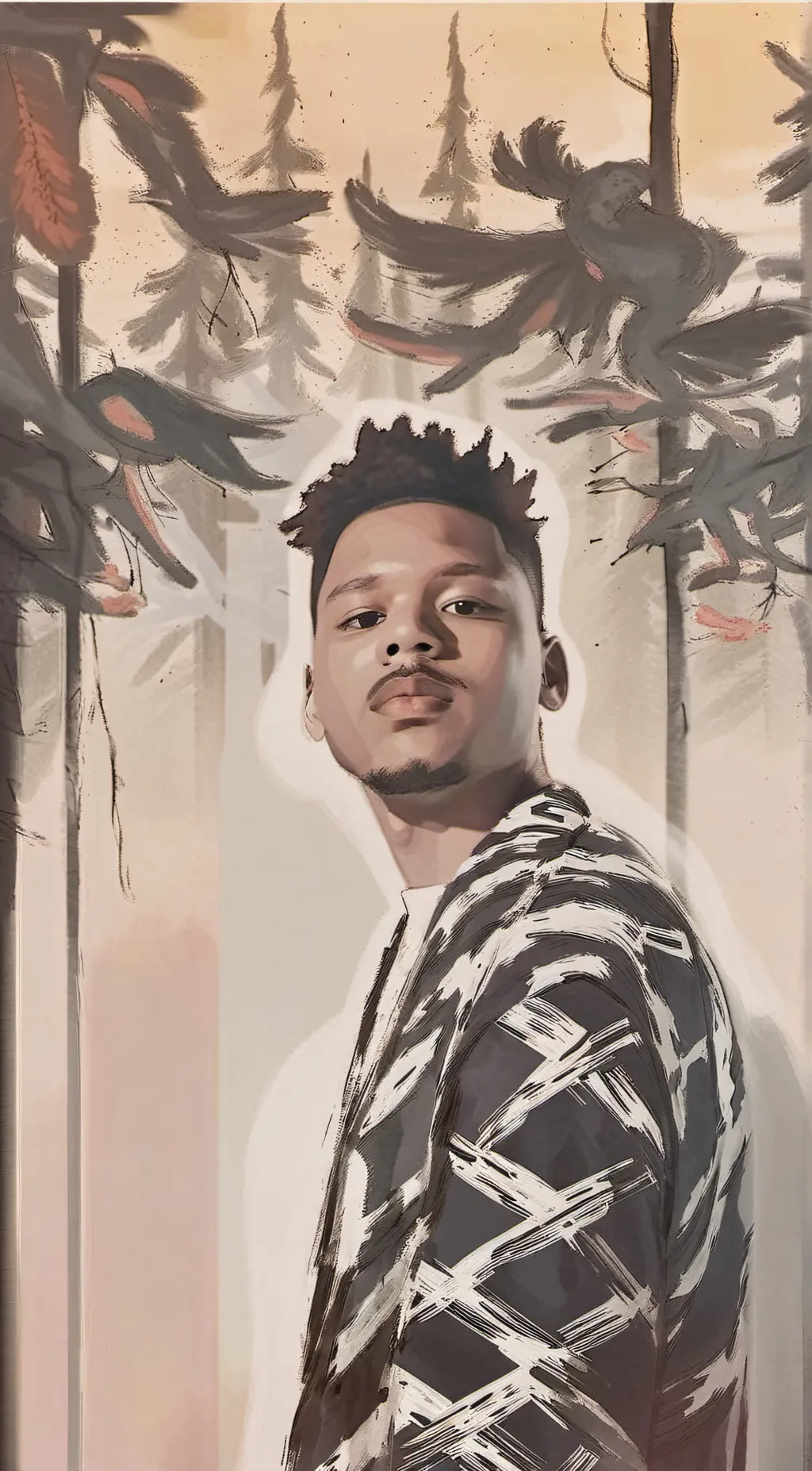 ai character: Bryce cool kid background