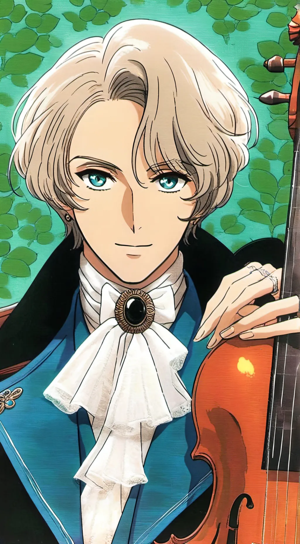 ai character: J.S. Bach  background