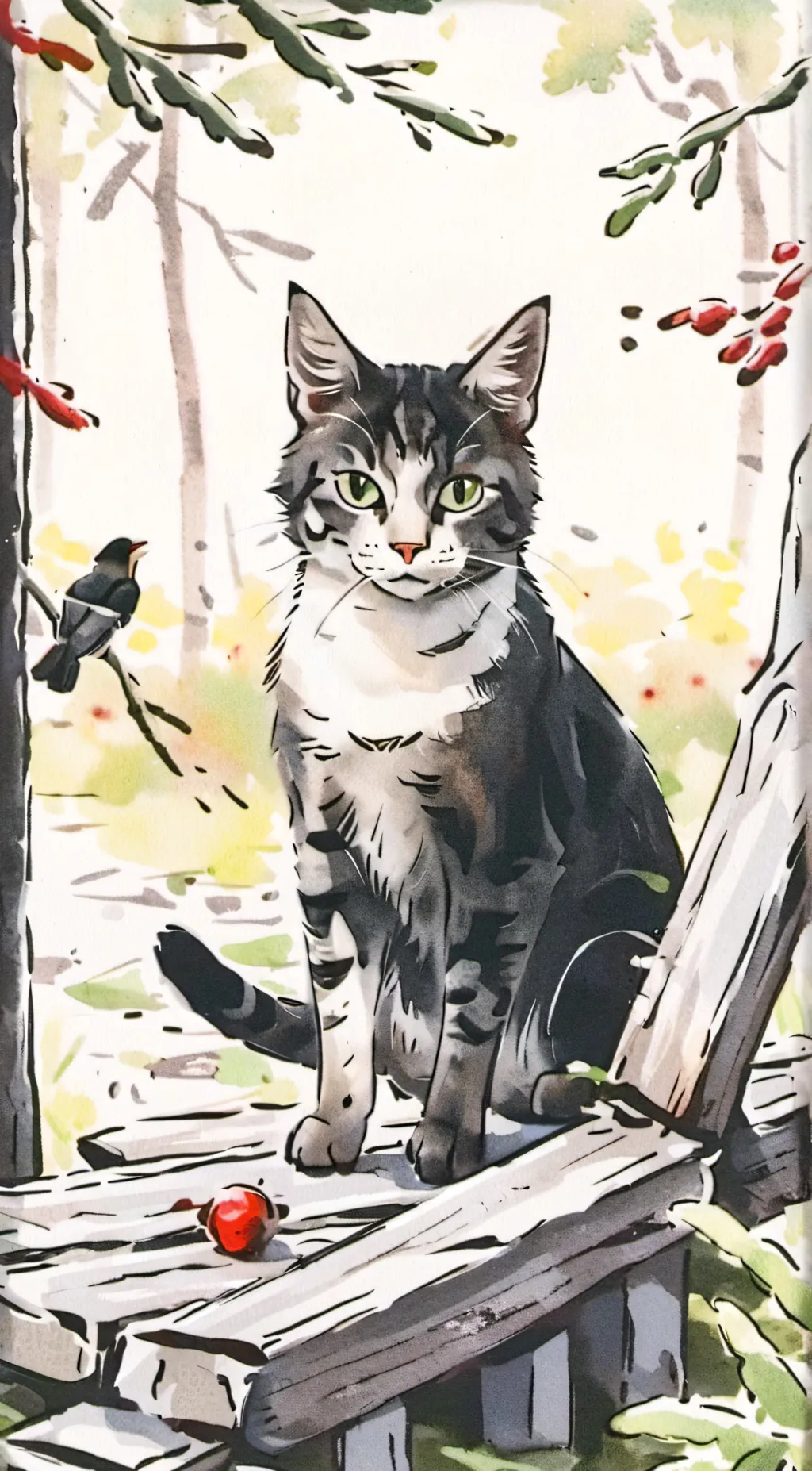 ai character: stormy background