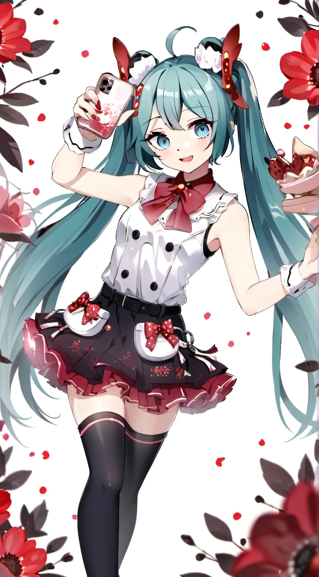 ai character: Miku background