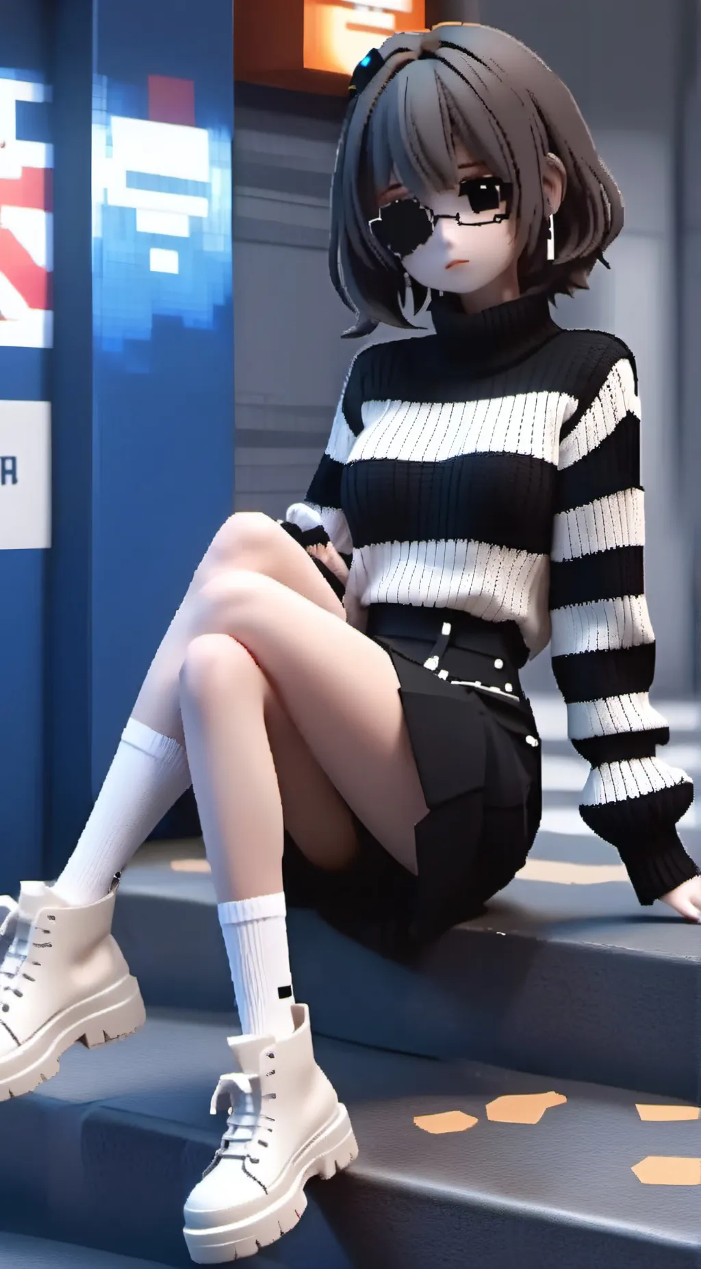 ai character: core frisk background