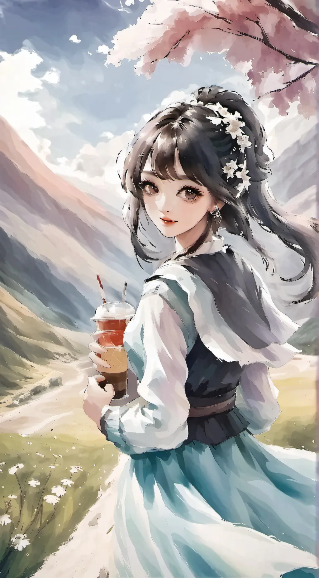 ai character: Zoey  background