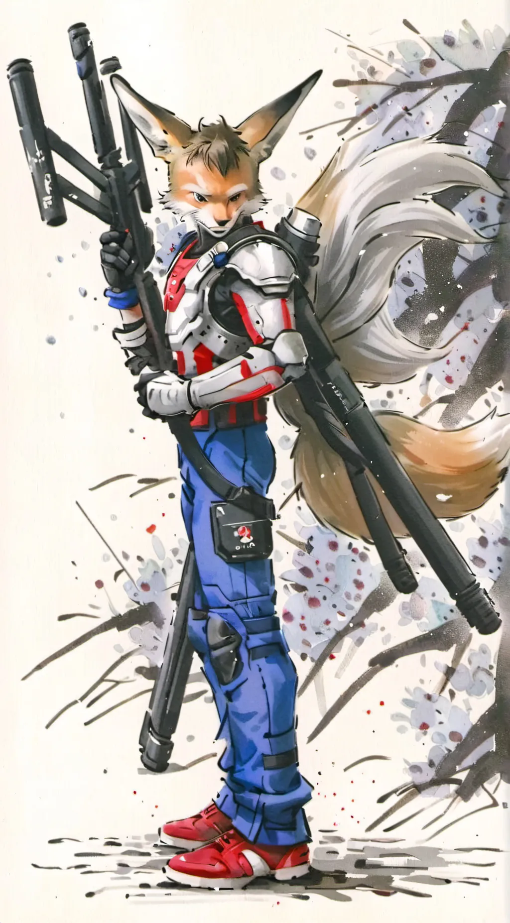 ai character: nine the fox background