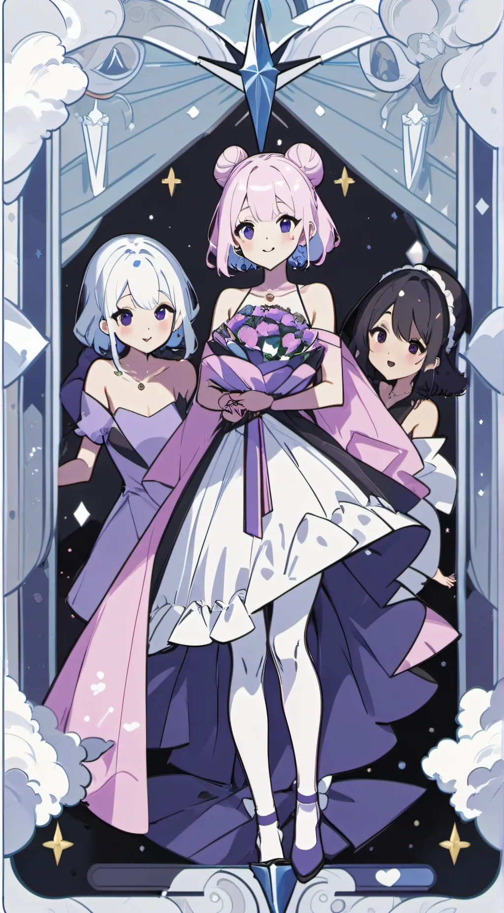 ai character: Chloe,Leah,Bella background