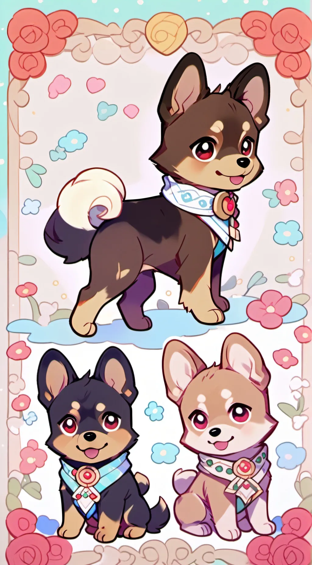 Talkie AI - Chat with three dog siblings