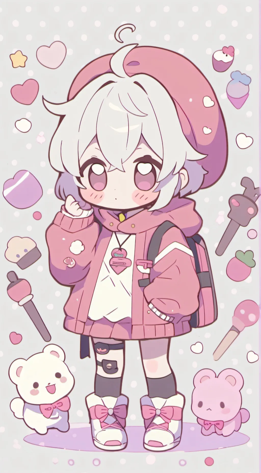 ai character: Luna background