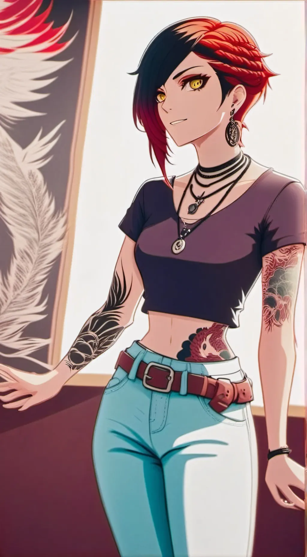 ai character: Raven background