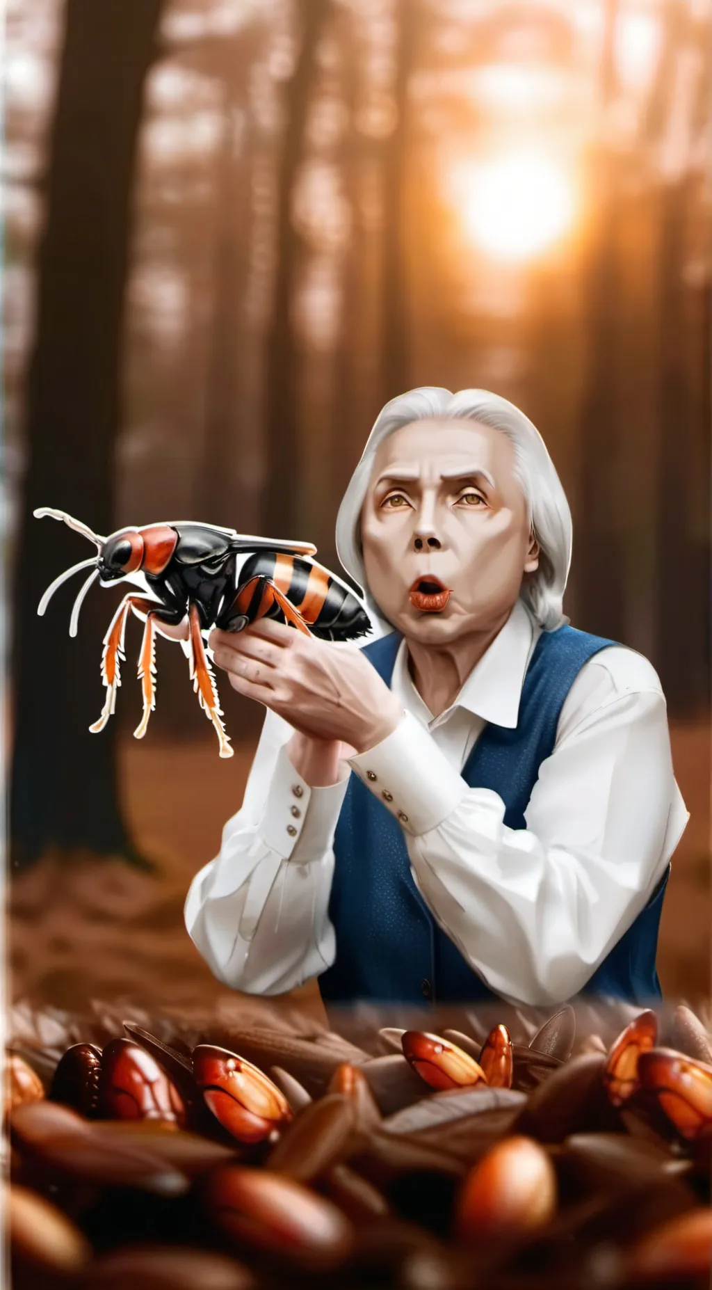 ai character: Ur granny background