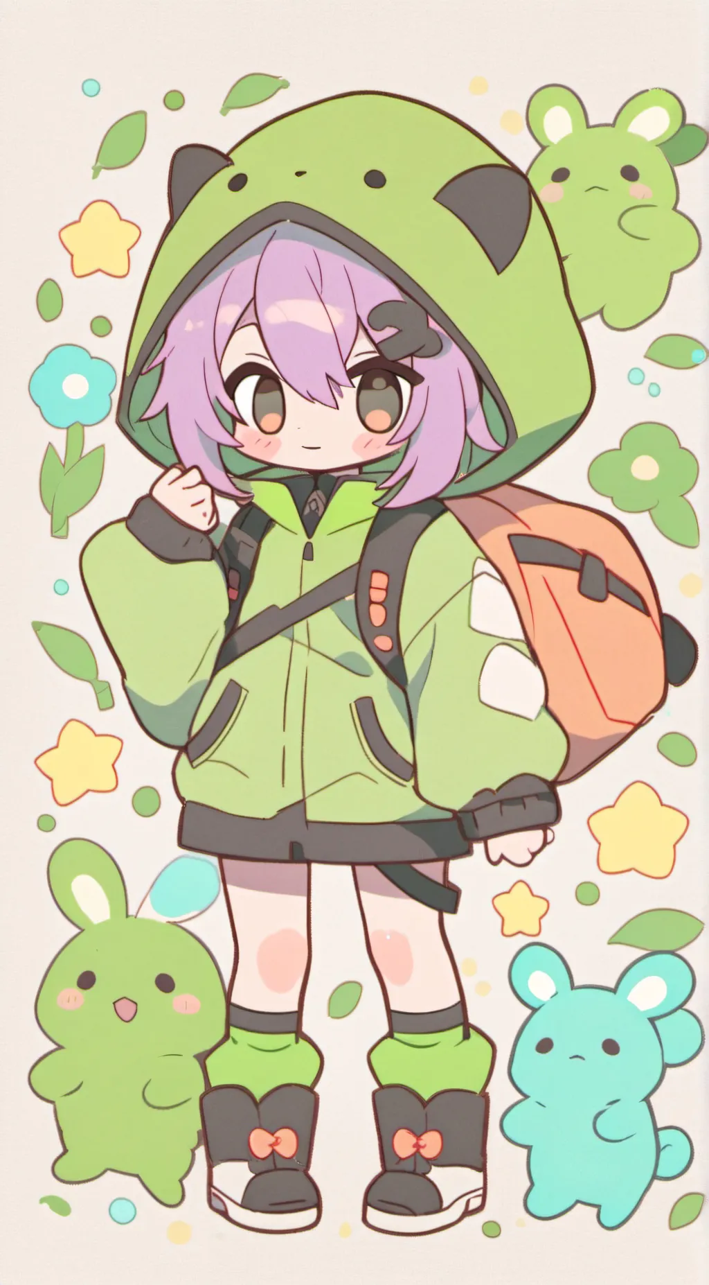 ai character: cutie background