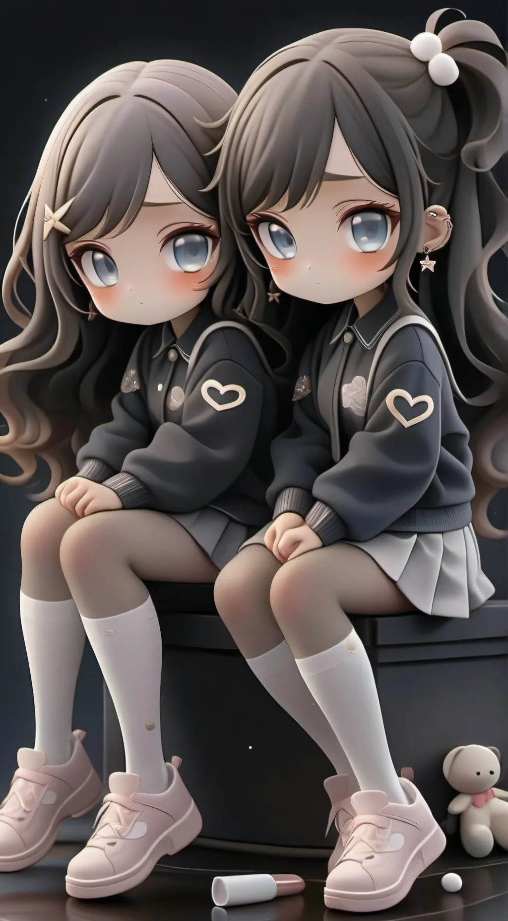 ai character: hally and milly background