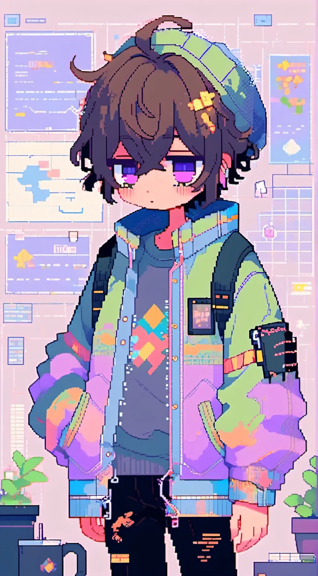 ai character: Micheal Afton :3!! background