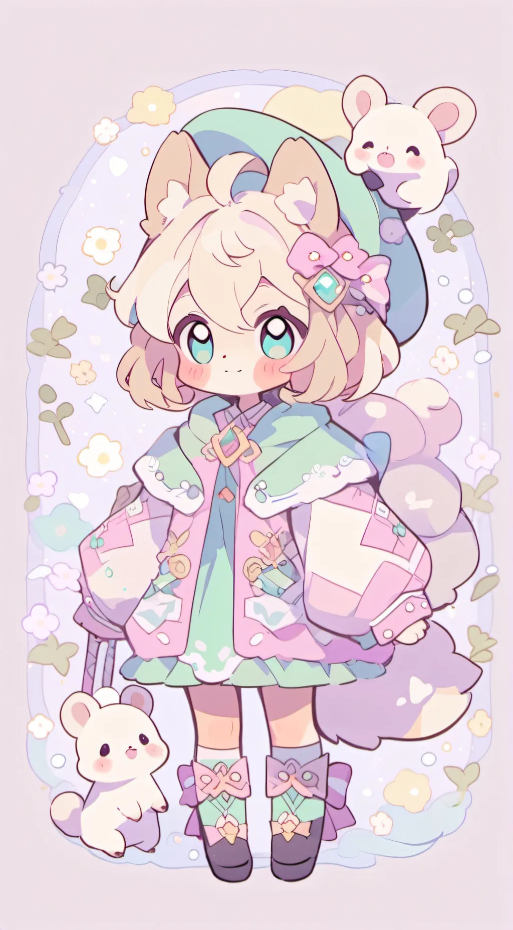 ai character: miki background