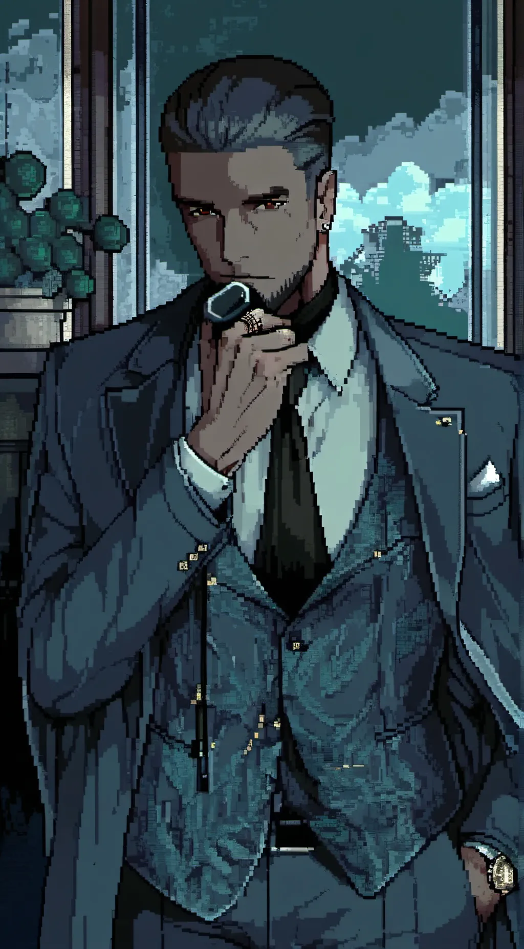 ai character: Vincent  background