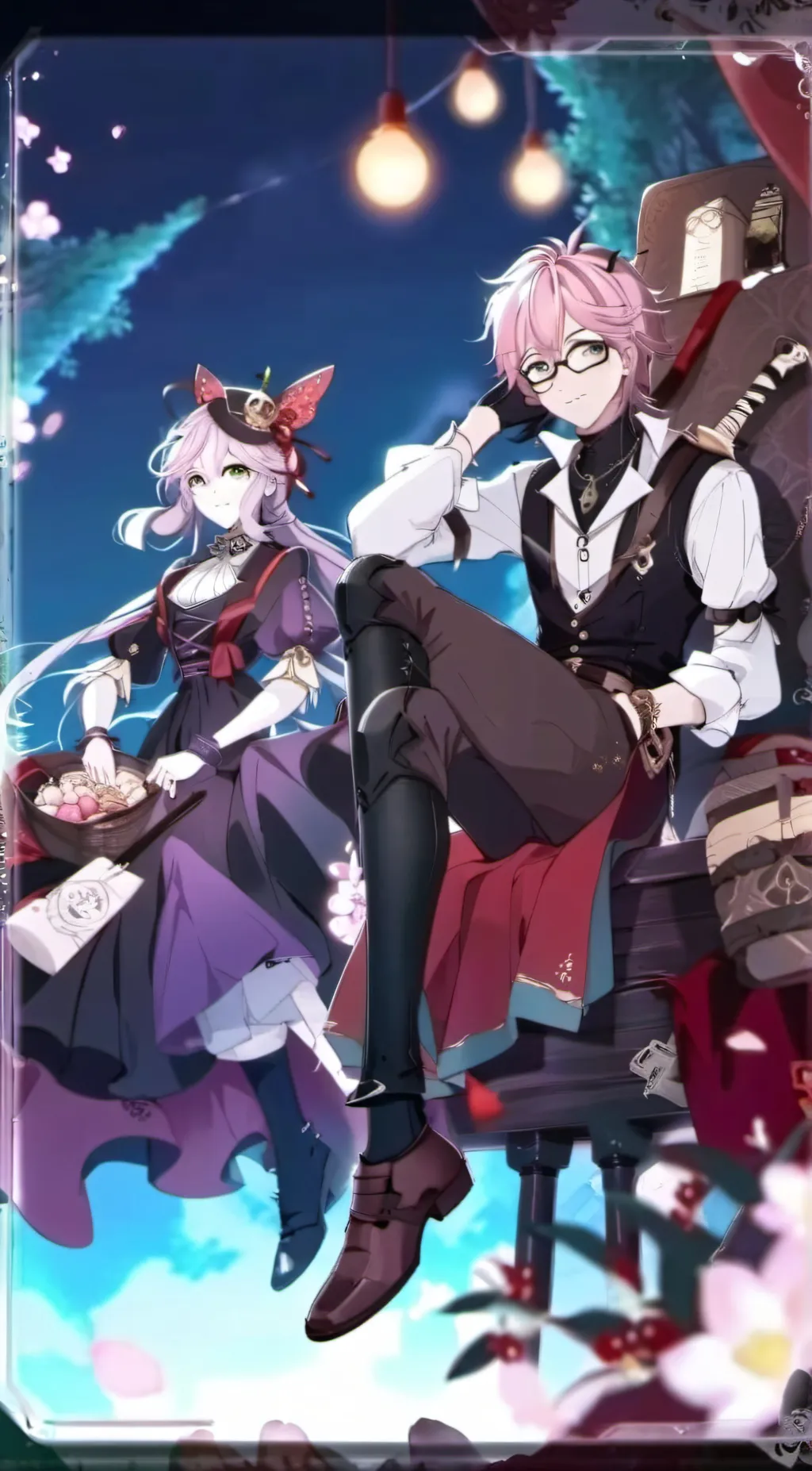 ai character: Max and Maxine background