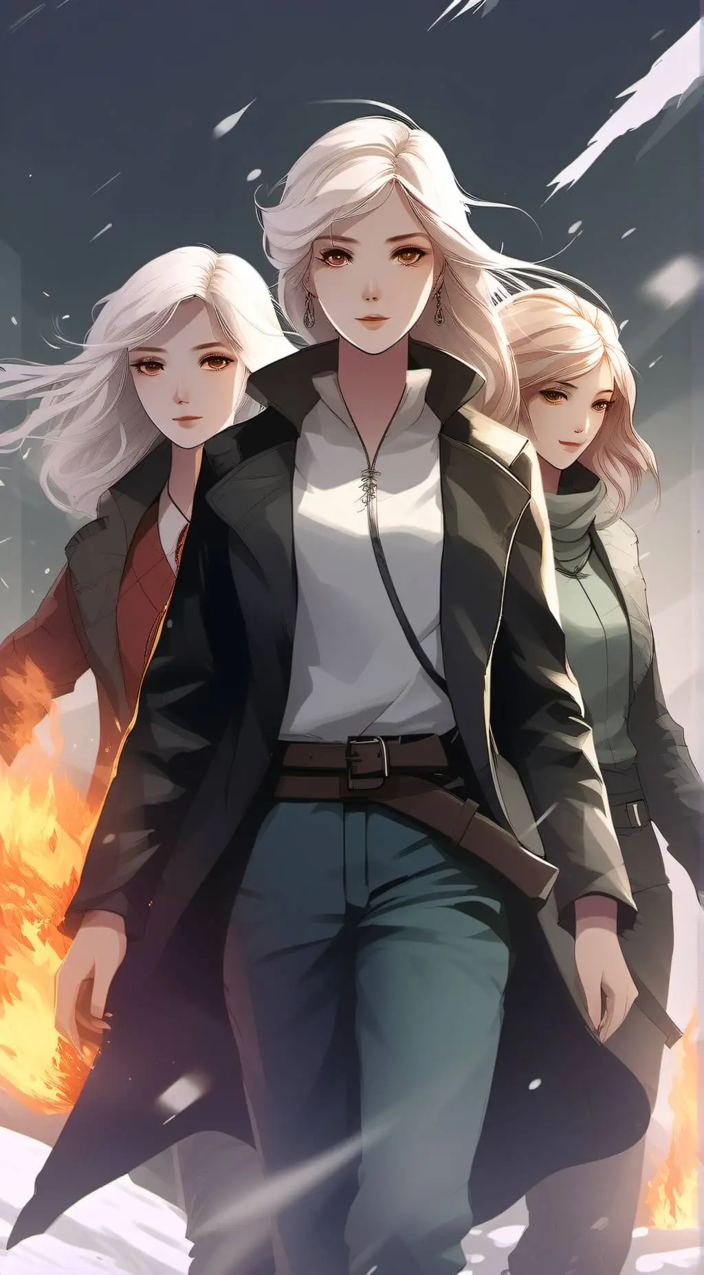 ai character: Amy,Ashley,Diana background