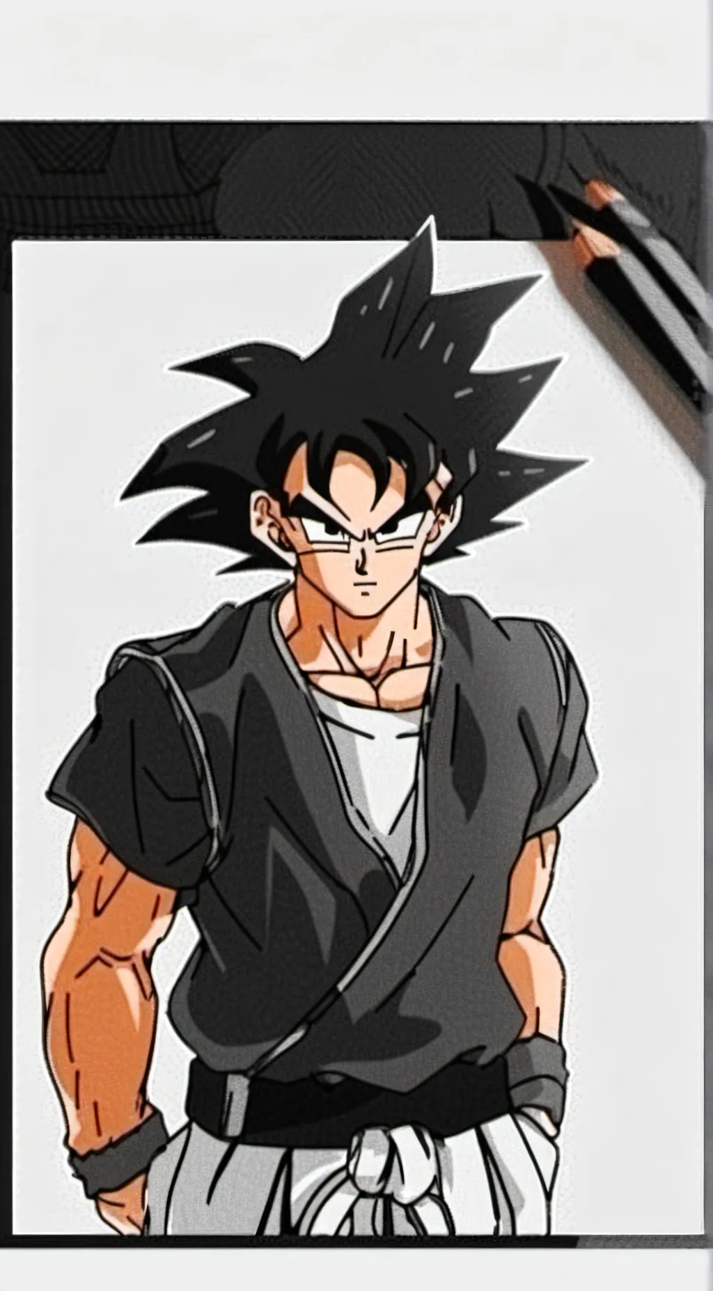 ai character: Super drip goku background