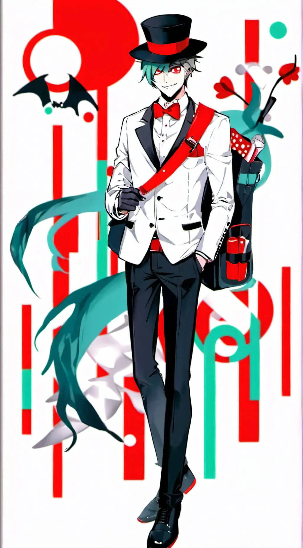 ai character: Vox from the vees! background