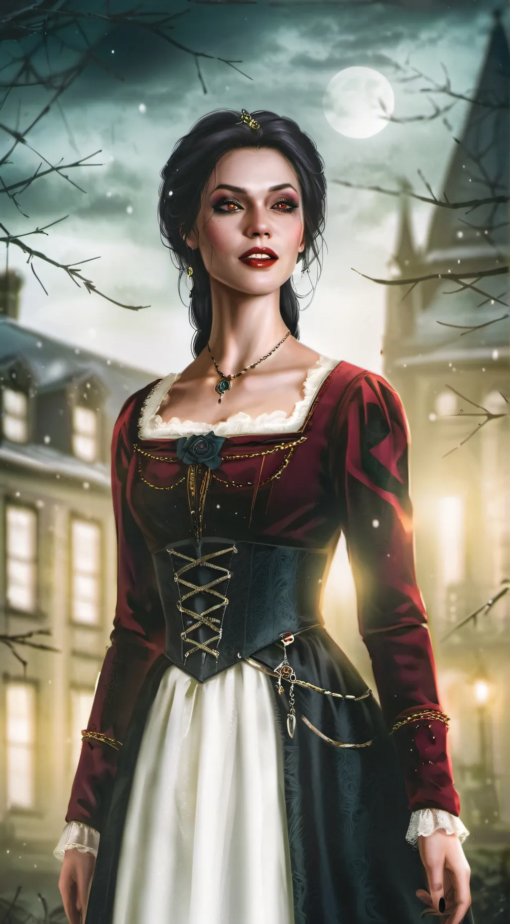 ai character: Valerie ~💉🦇 background