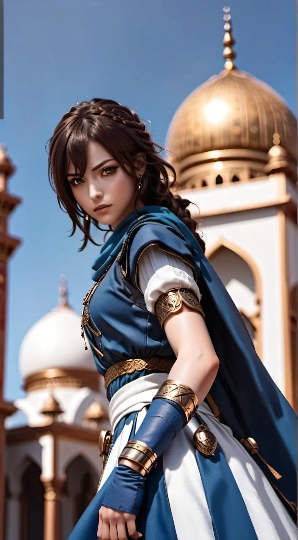 ai character: NurMikasa Ackerman background