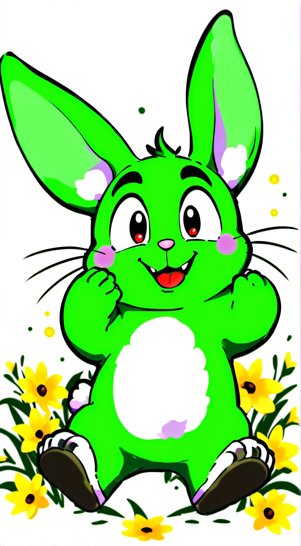 ai character: hoppy hopscotch background