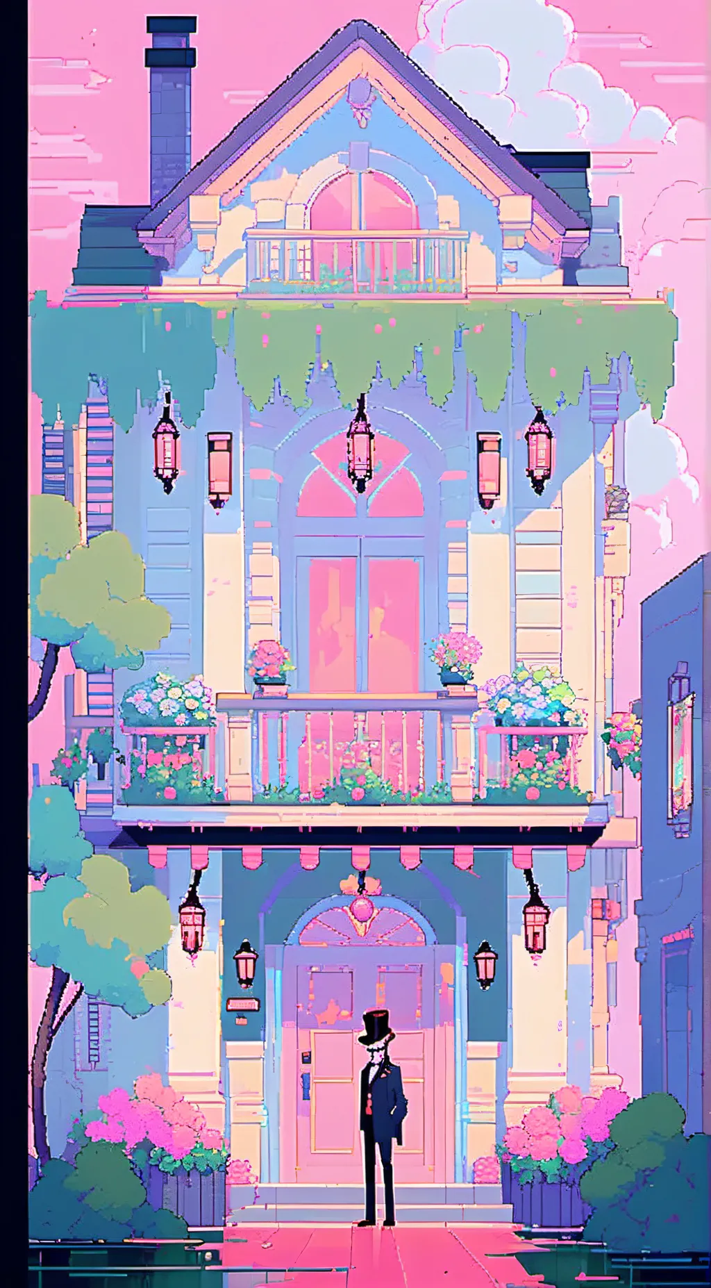 ai character: overlond meeting  background