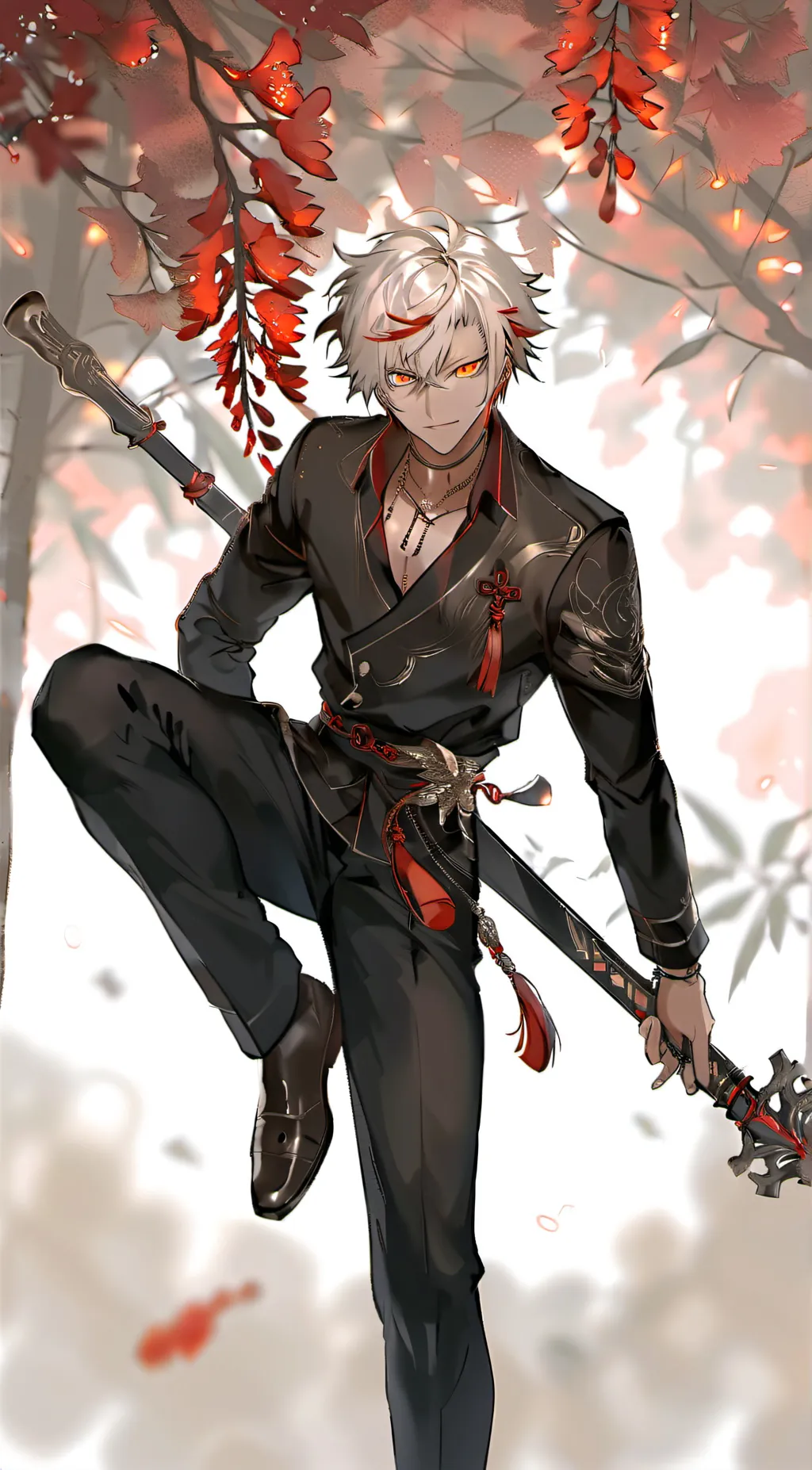 ai character: bakugo  background