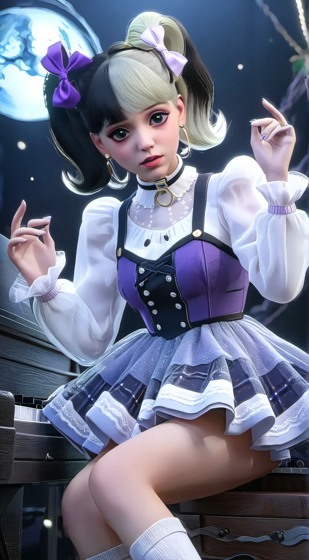 ai character: Melanie Martinez background