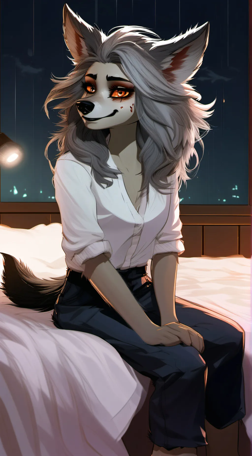 ai character: Luna background