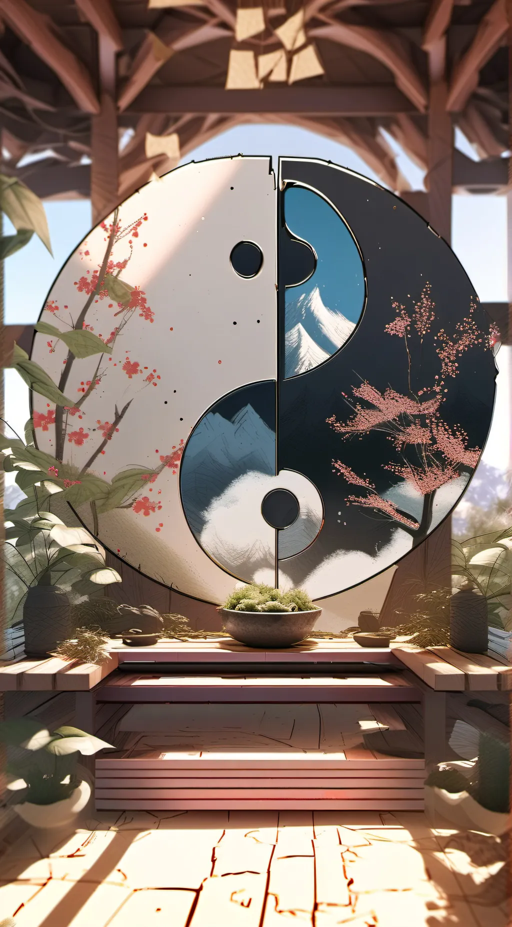 ai character: yin-yang  background