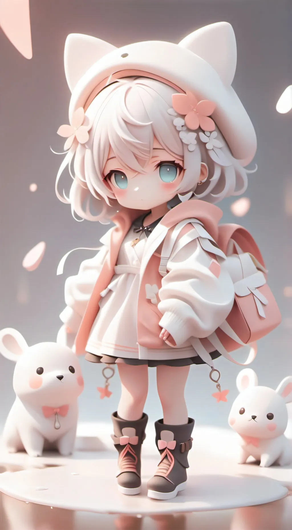 ai character: sleepover 💚💜💙🩷 background