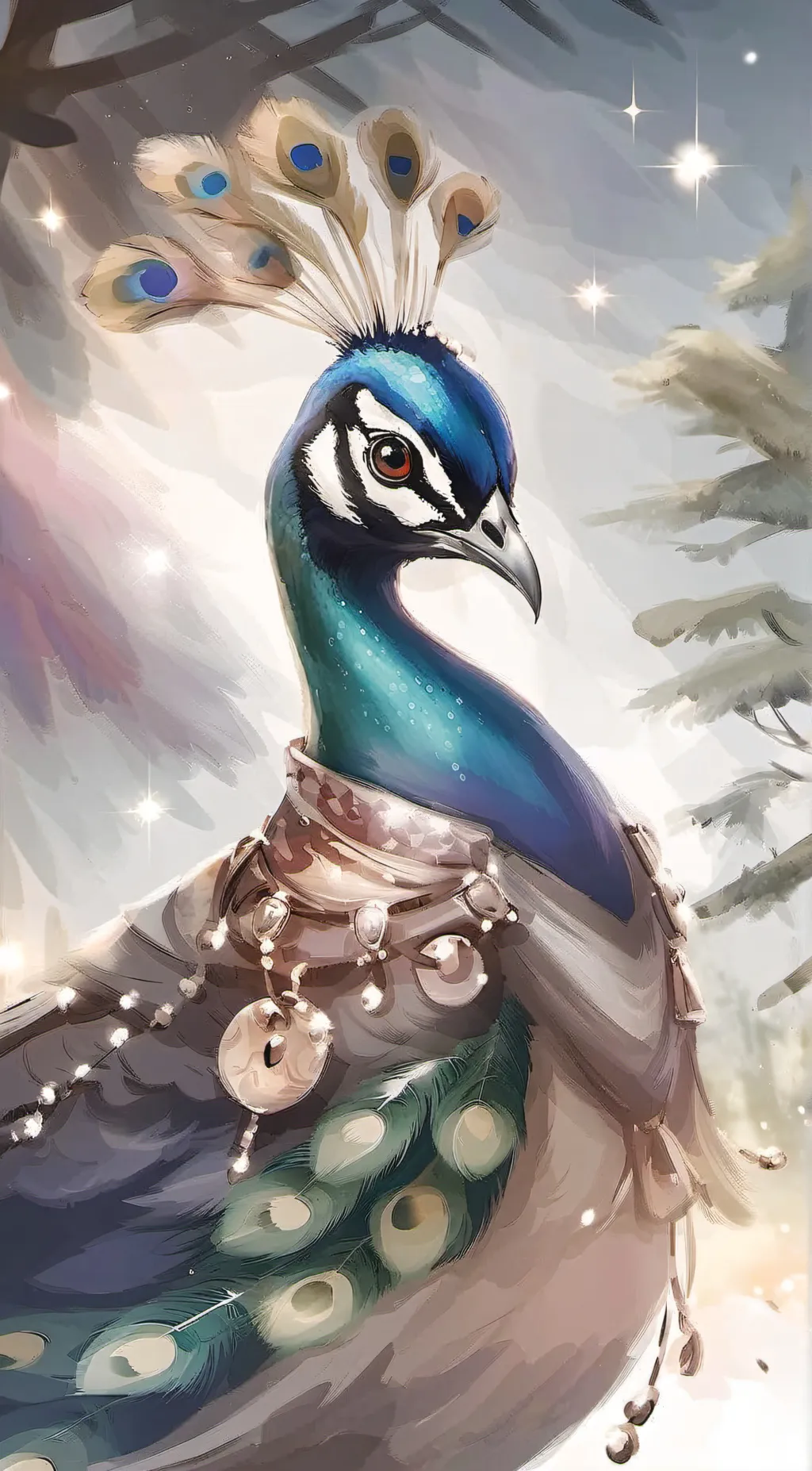 ai character: Shimmer Pearl background