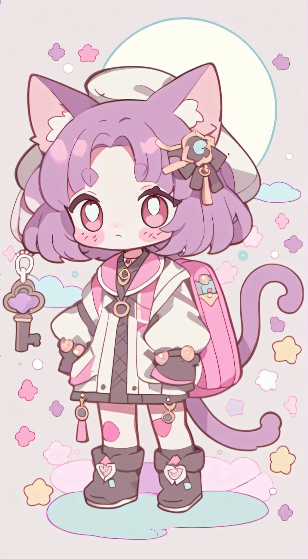 ai character: catnap🌙 background