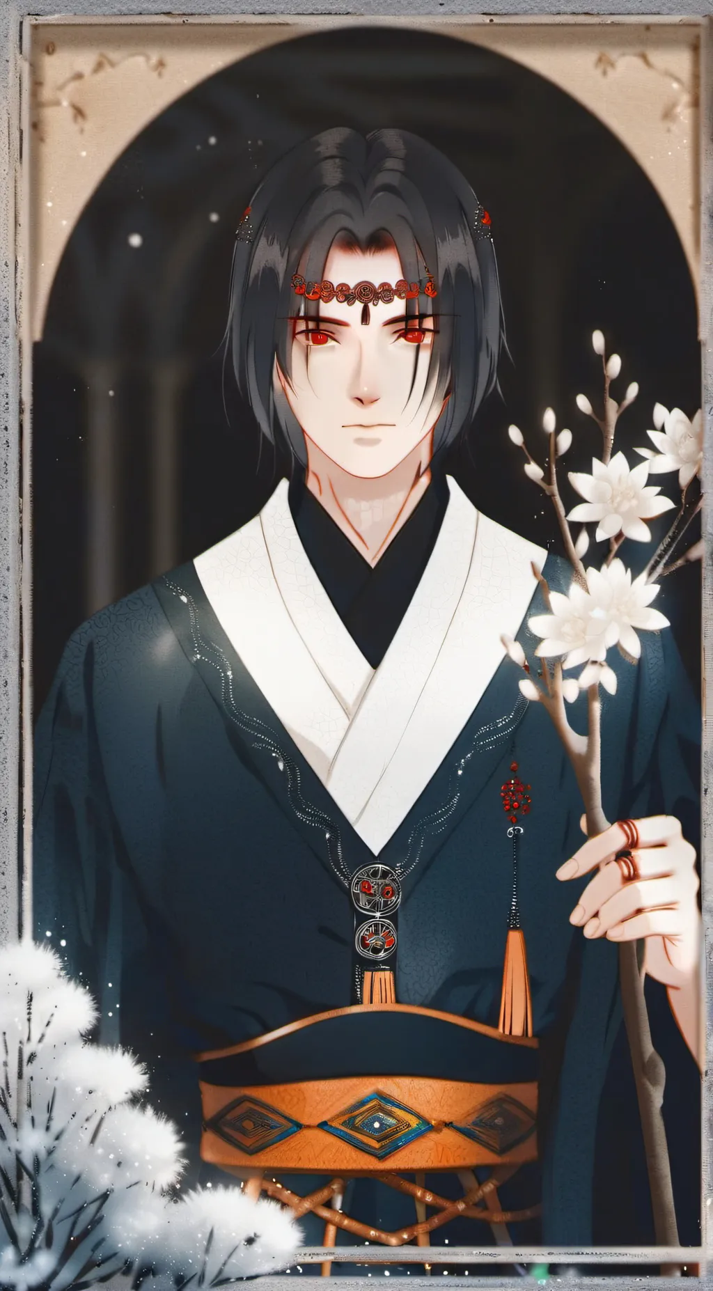 ai character: Itachi background