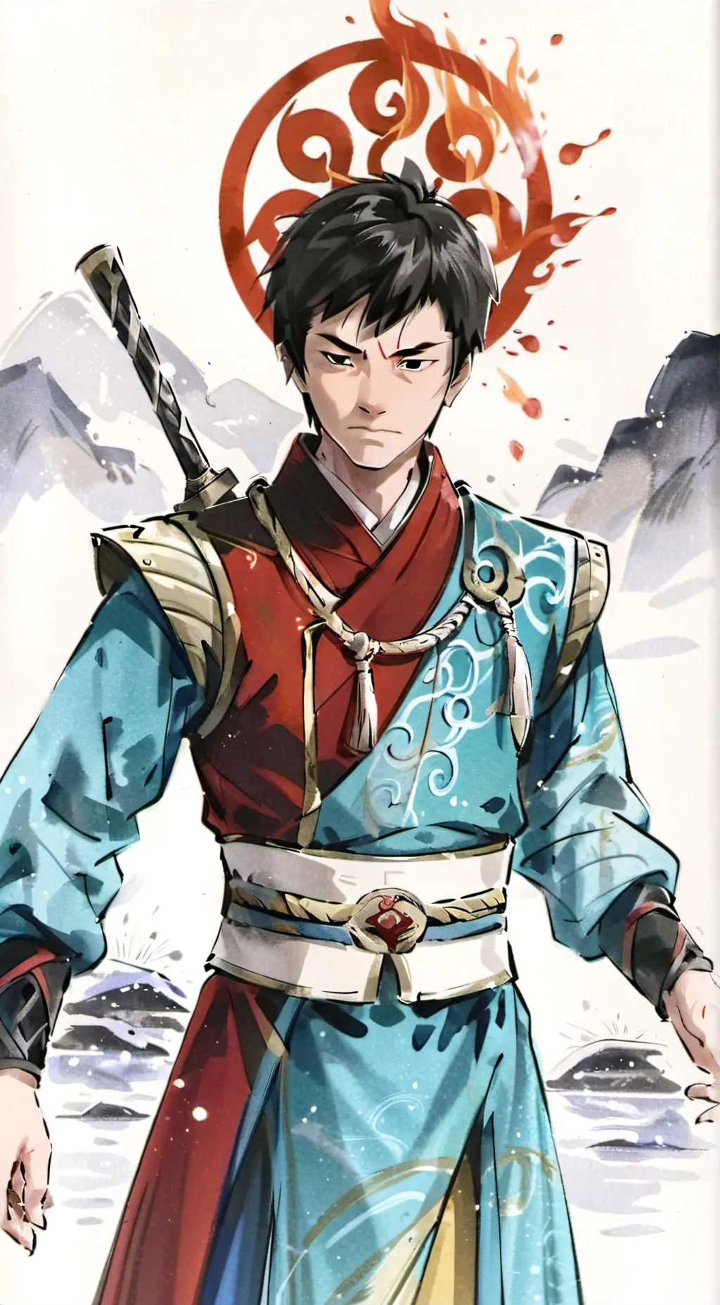 ai character: Prince Zuko  background