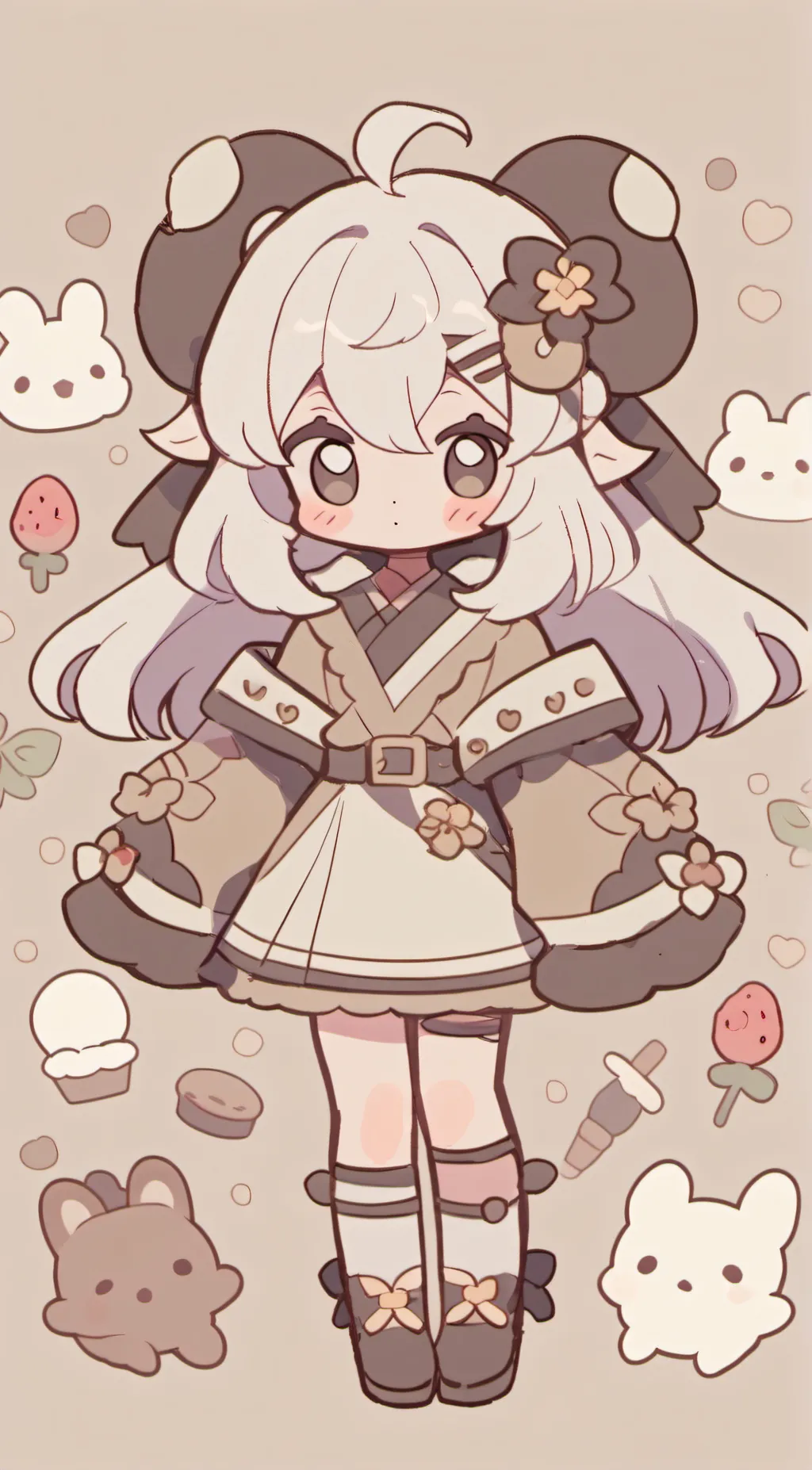 ai character: Kitty  background