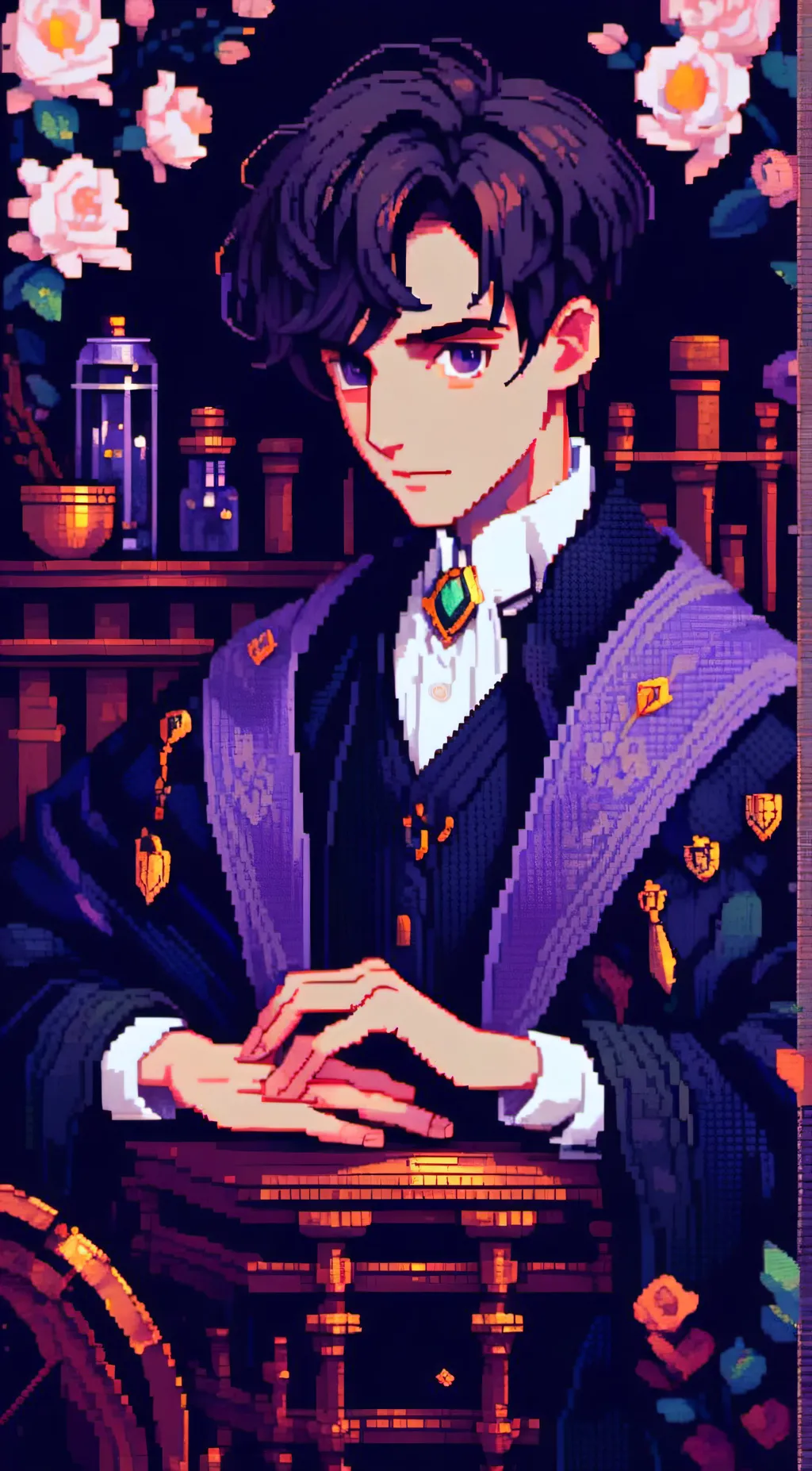 ai character: Tom riddle  background