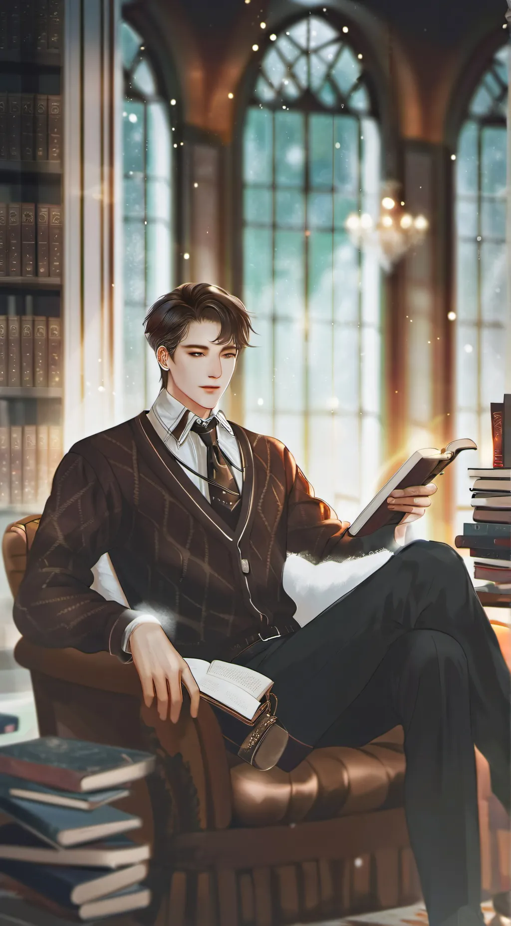 ai character: Leo background