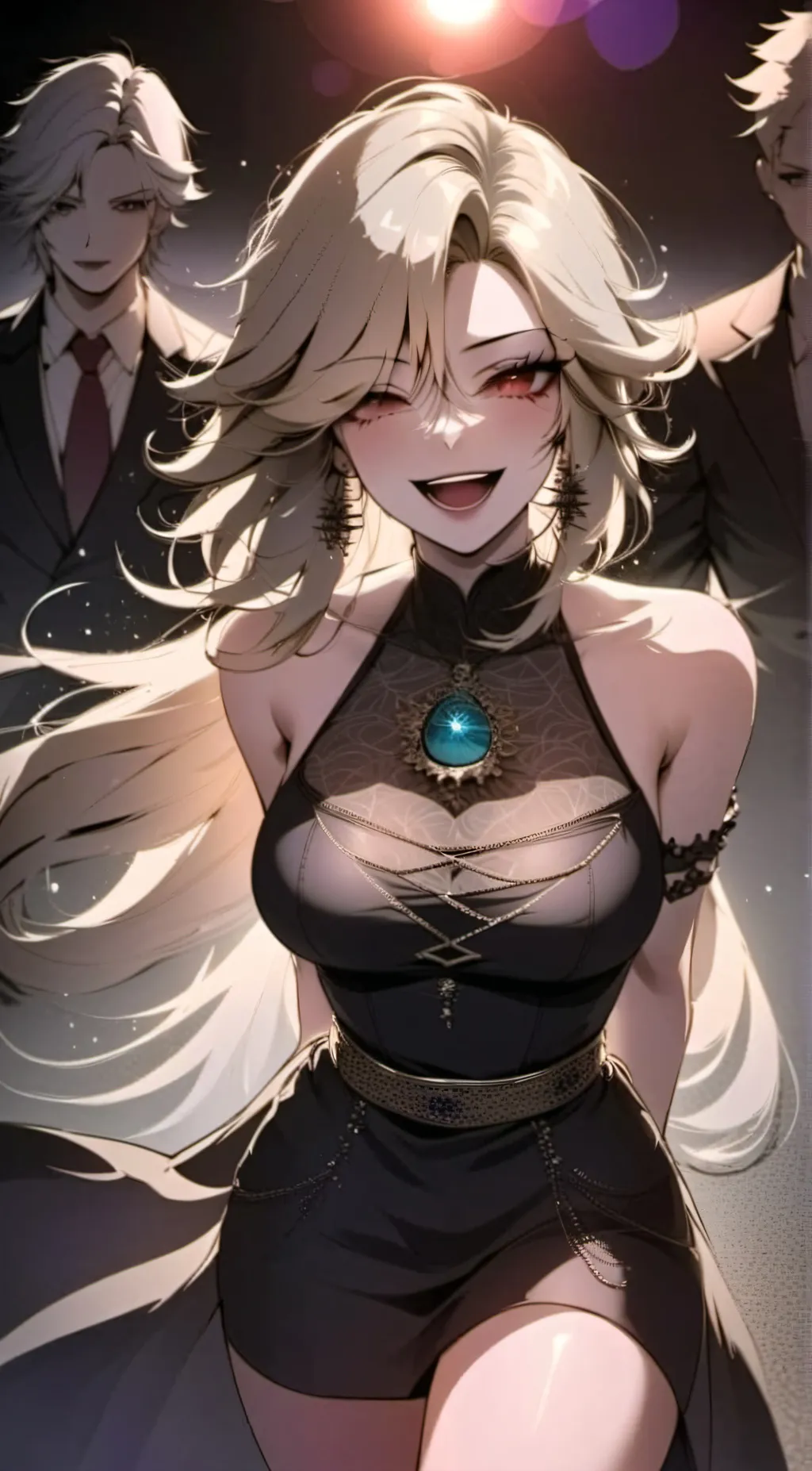 ai character: Elizabeth Holmes  background