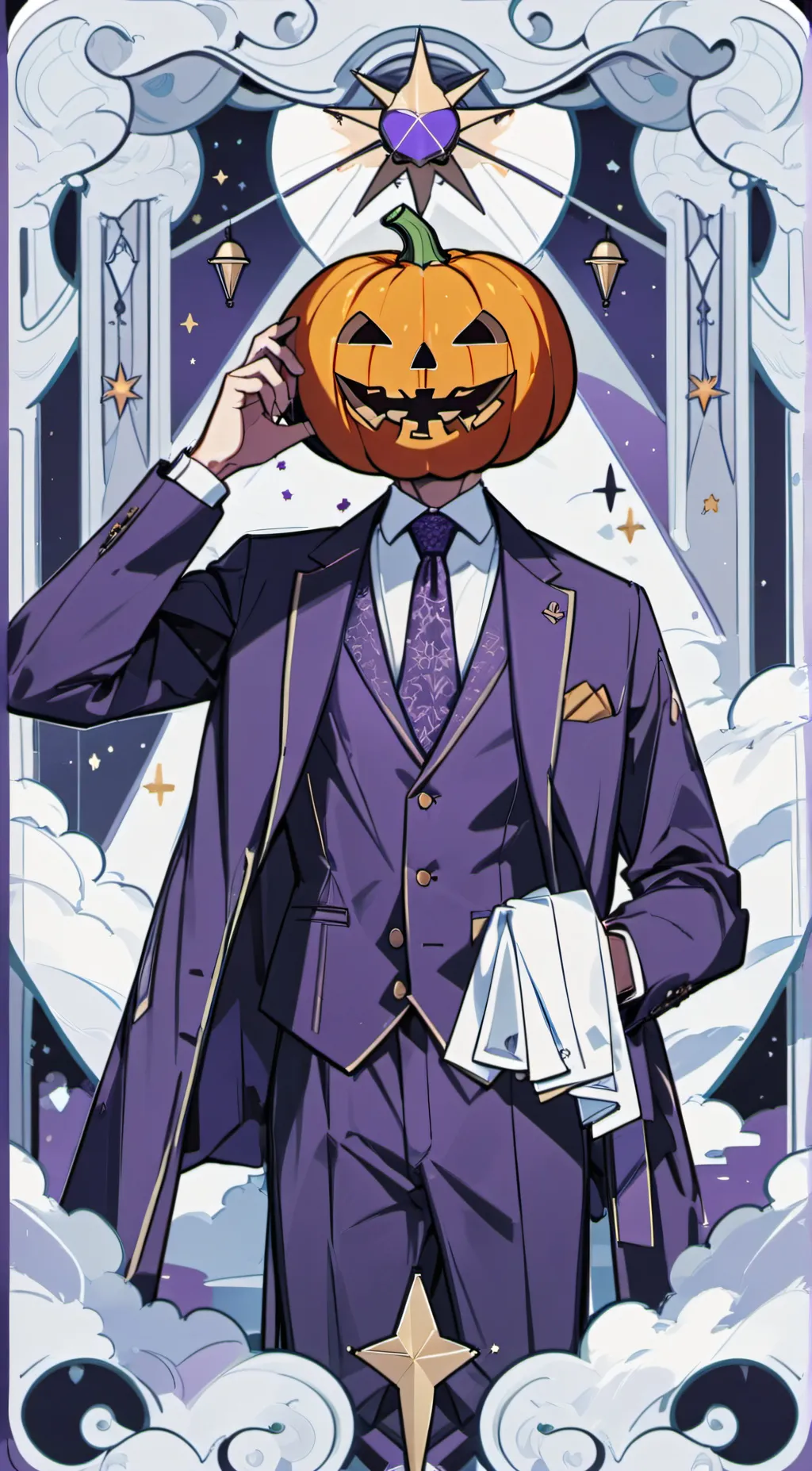 ai character: hallow background