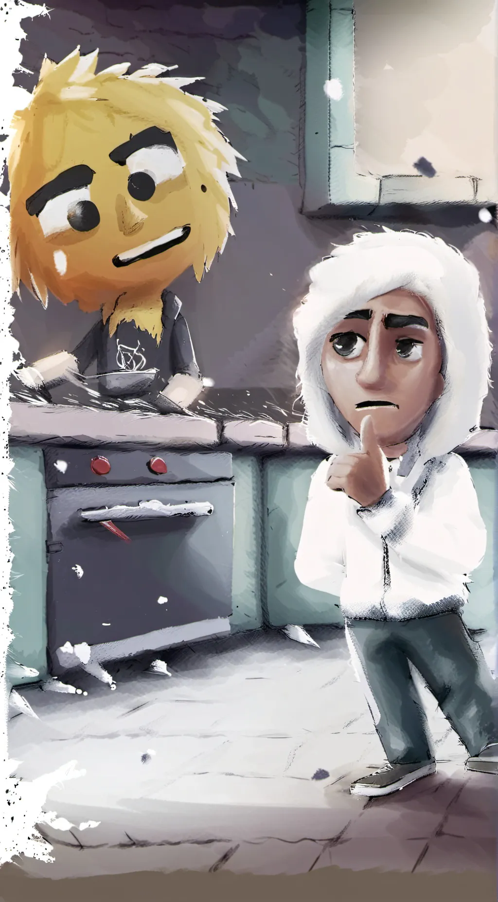 ai character: chica and zane background