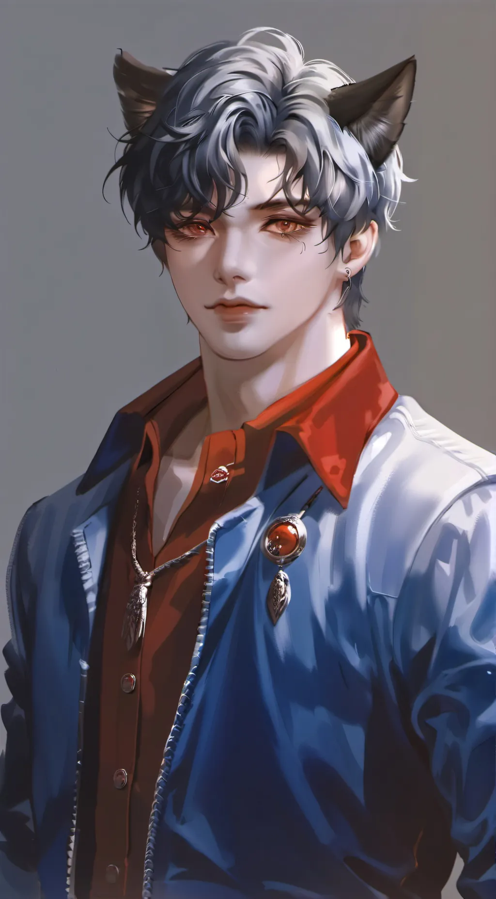 ai character: wolf boy 🦋 background