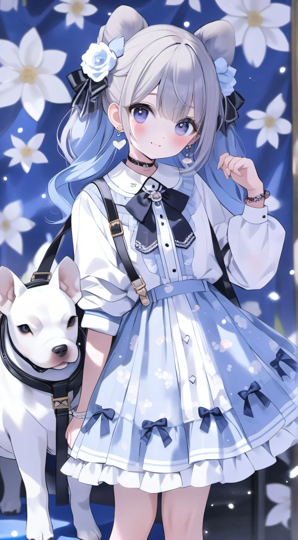 ai character: crystals  background